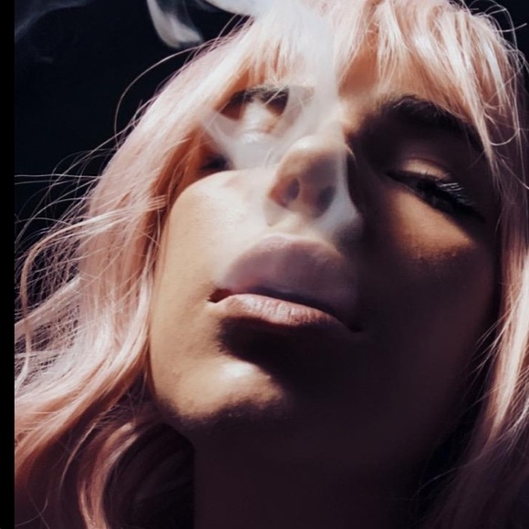 NEW Purple pink Short Wavy Bob with Bangs Wig - Picture 5 of 8